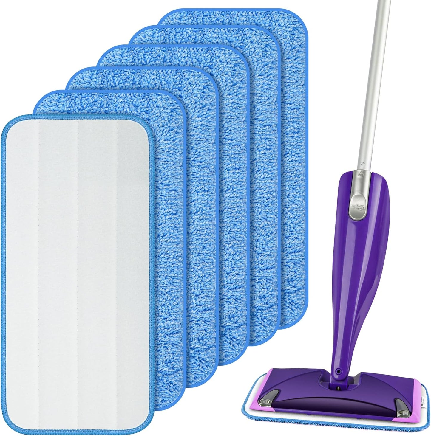 Disposable Mop Pads Refills for Swiffer WetJet Spray Mop - Wet Jet Refill Pads for All Purpose Multi Surface Hardwood Floor Cleaning - Thickened and Super Absorbent - 30 Count