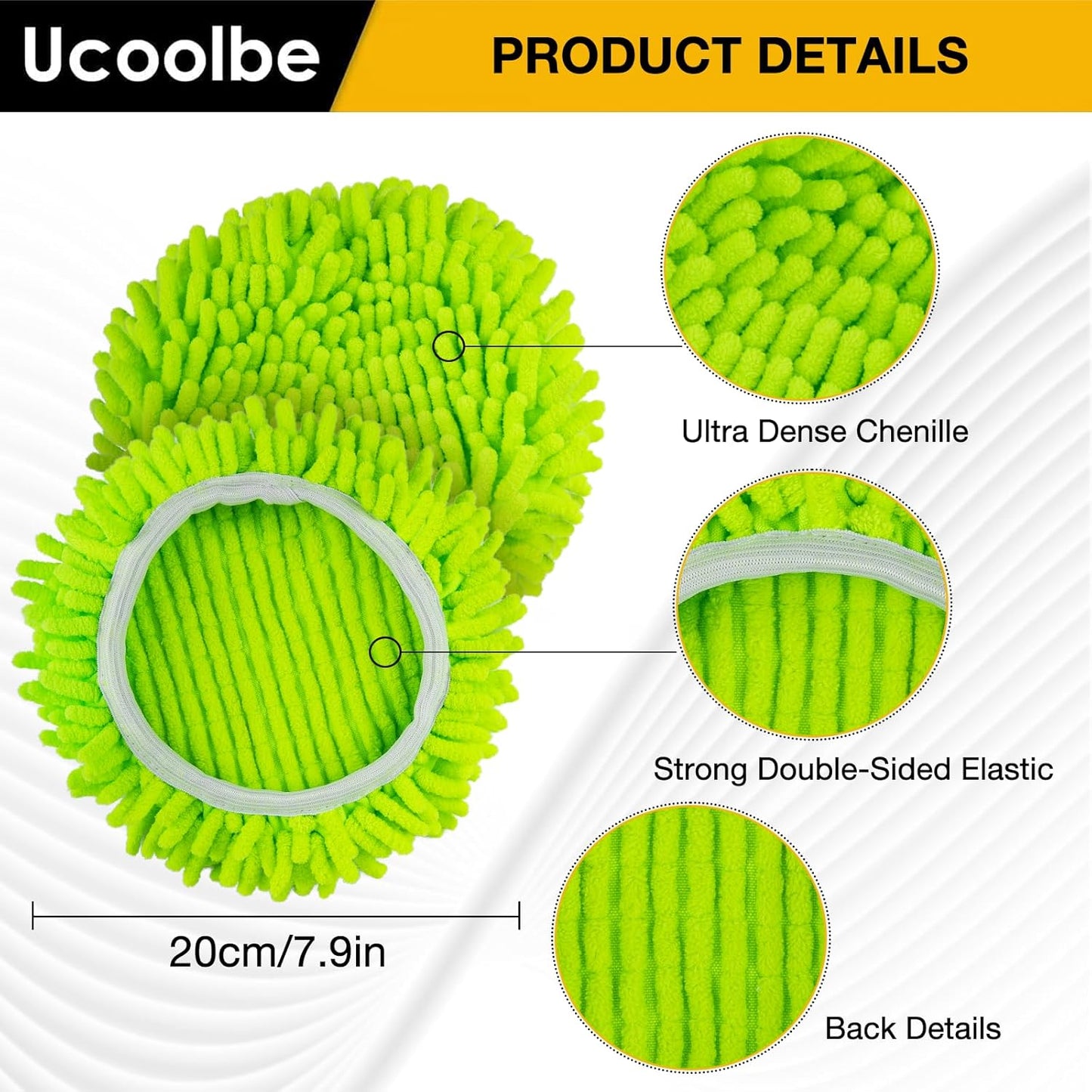 Spin Mop Scrub Brush for O-Cedar EasyWring 1 Tank System, Scrubber Brush Replacement Head with Stiff Bristle, Great for Bathroom, Kitchen, Pool, Glass and Tile Walls, No Include Mop Handle and Base