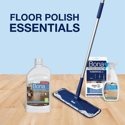 Bona Hardwood Floor Polish - 32 fl oz - High Gloss Shine - Polish for Wood Floors - Protects and Renews Dull Flooring - Covers 500 sq ft