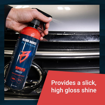 Bling Sauce Platinum Spots Sauce, Heavy-Duty Hard Water Spot Remover for Cars, Trucks, SUVs, 24oz.
