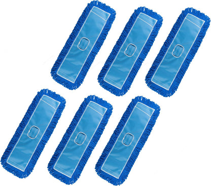 Matthew Cleaning 24'' Industrial Strength Cotton Dust Mop Refill Washable Replacement Heads for Residential & Commercial Use Fit Standard Dust Mop Frames, Hardwood, Laminate, Concrete Floors 3 Pack