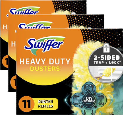 Swiffer Dusters Multi-Surface Heavy Duty Duster Refills, Unstopables Fresh Scent, 11 Count