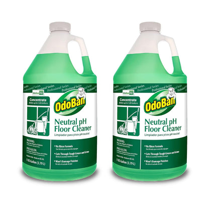 OdoBan Professional Series Neutral pH No Rinse Floor Cleaner Concentrate, 1 Gallon