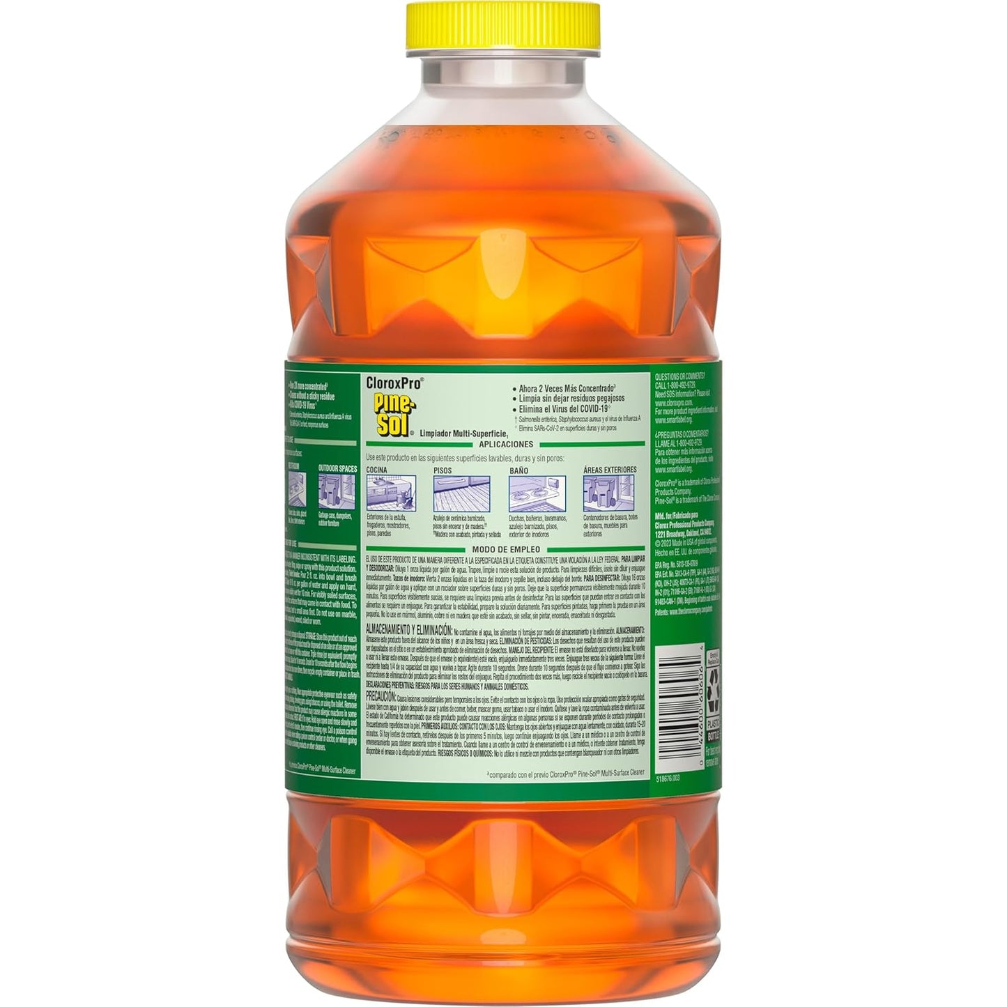 CloroxPro Pine-Sol Multi-Surface Cleaner, All Purpose Cleaner, Original Pine, 80 Fluid Ounces (Package May vary)