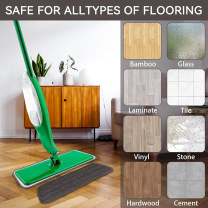 8 Pack Spray Mop Refills Compatible for Libman Freedom Spray Mop, Reusable & Washable 16in Microfiber Floor Cleaning Mop Pads for Spray Mop