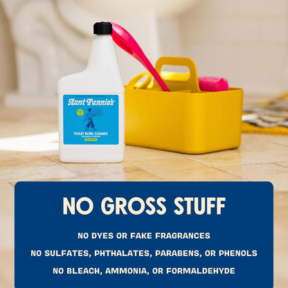 Aunt Fannie's Toilet Bowl Cleaner, Bleach-Free Cleaner Powered by Vinegar, Freshens and Removes Stains, Eucalyptus Scent, 24 fl oz, Pack of 1