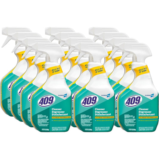 Formula 409 Cleaner Degreaser Disinfectant, CloroxPro Spray, 32 Fl Oz, Pack of 12 (Pack May Vary)