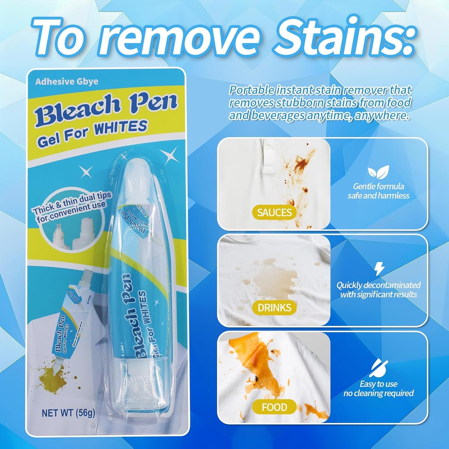 Home Stain Cleaner, 7 fl oz Mold Stain Cleaner Gel for Washing Machine, Home Stain Cleaning Gel for Fridge, Tile, Grout, Sink, Shower, Caulk, and Front Loader Seal
