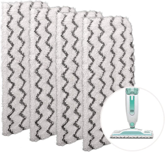 Flammi Steam Mop Pads for Shark S1000/S3101/S3250/SK Series SK410 SK435CO SK460 SK140 SK141 S3251 Steam Mop Replacement Pads, 4 Pack