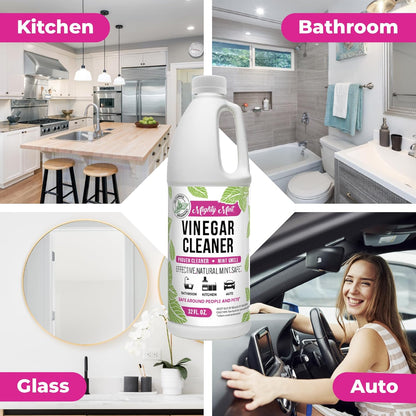 Mighty Mint Vinegar Cleaner, All-Purpose Cleaning for Household Surfaces, Natural Mint Scent, 32oz