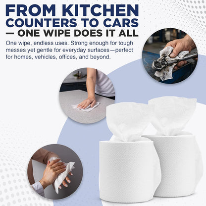 Fresh Towel Mix-N-Wipe Dry Wipes Refill, 1-Pack (220 Sheets) – Make Your Own Wet Wipes – 6" x 9" Sheets – Bulk Paper Towels