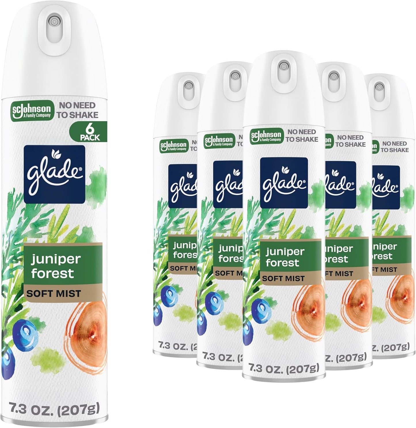 Glade Air Freshener Room Spray, Clean Linen Scent, Odor Fighting to Deliver Long Lasting Freshness, 7.3 Oz, 6 Count