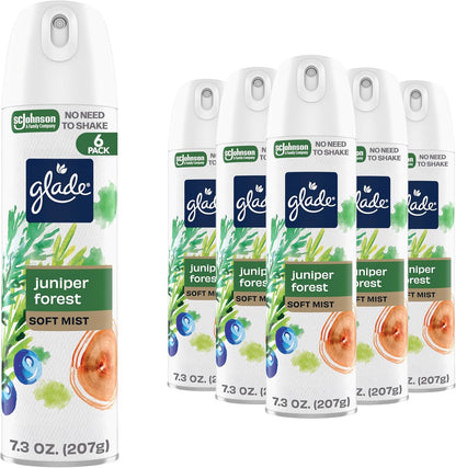 Glade Air Freshener Room Spray, Clean Linen Scent, Odor Fighting to Deliver Long Lasting Freshness, 7.3 Oz, 6 Count