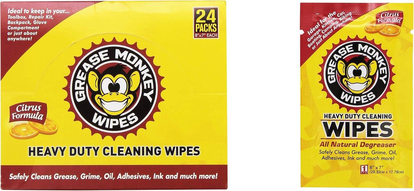 Grease Monkey Degreaser Wipes (Box of 24)