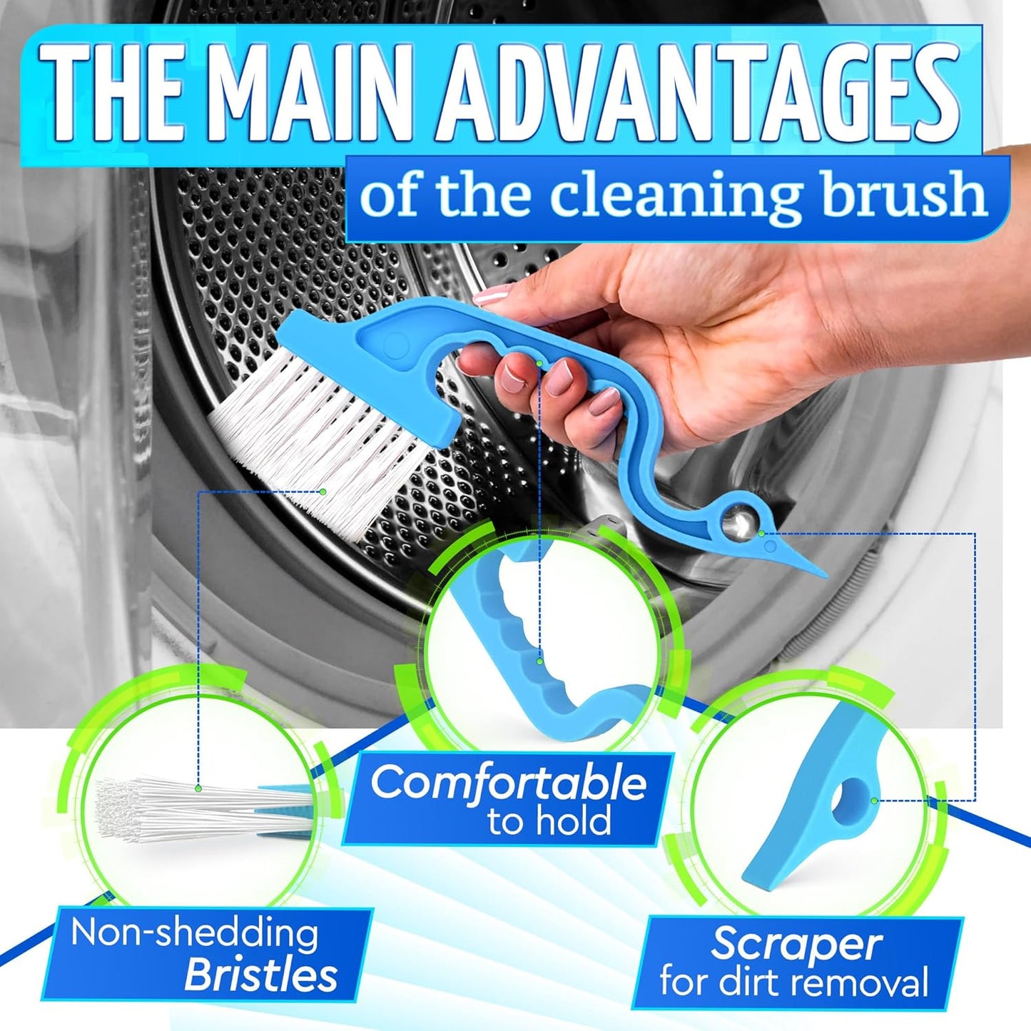 6 Pcs Cleaning Brush Window Mold Cleaner - Window Track & Sill Cleaning Tool, Deep Clean Scrubber for Sliding Doors & Windows Grooves, Household & Car Detailing Brush Kit