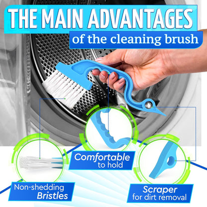 6 Pcs Cleaning Brush Window Mold Cleaner - Window Track & Sill Cleaning Tool, Deep Clean Scrubber for Sliding Doors & Windows Grooves, Household & Car Detailing Brush Kit