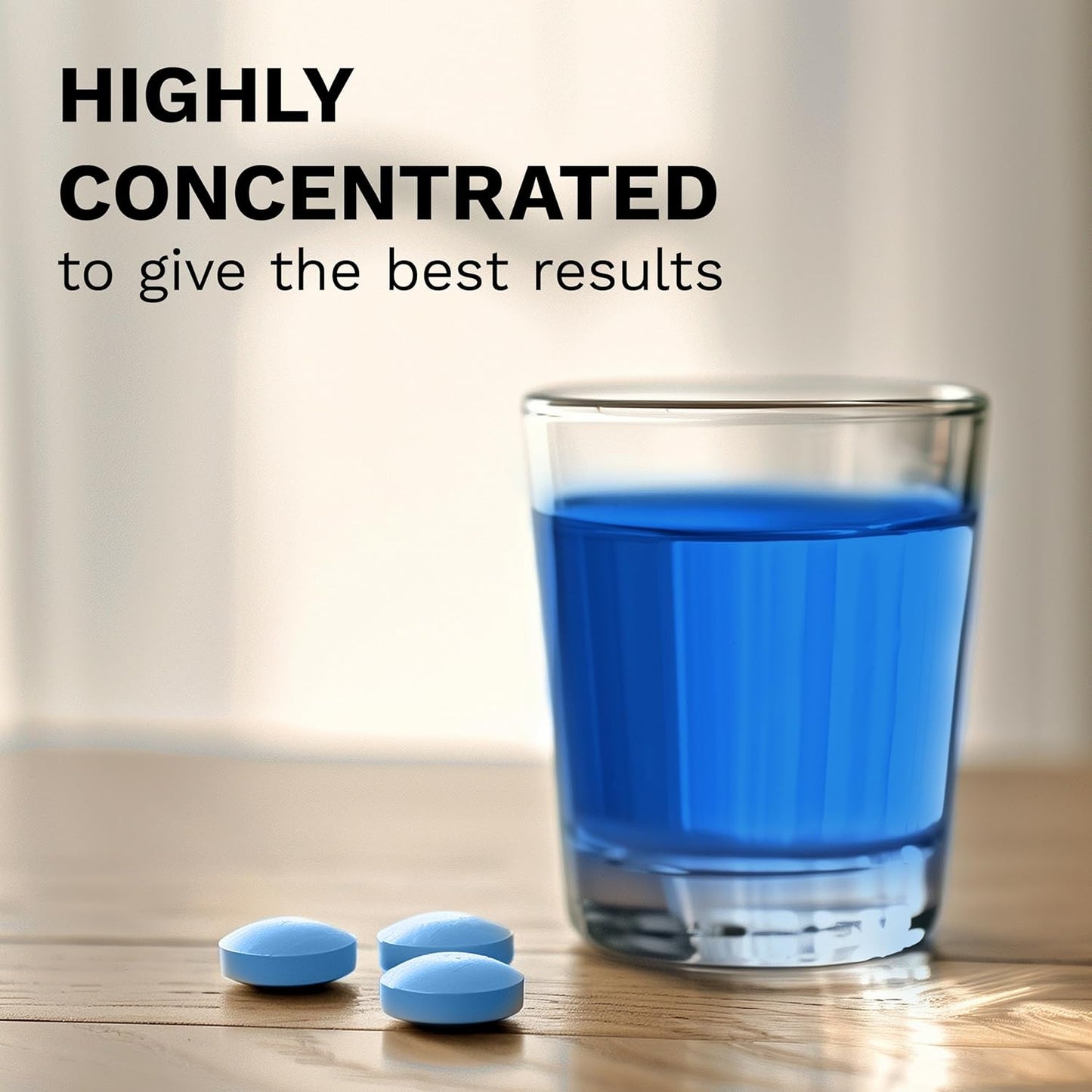 Instant Bluing Tablets Blue Tablet - Dissolves in Toilet Water -Test Adulteration Prevention - 100 Tablets (Pack of 100)