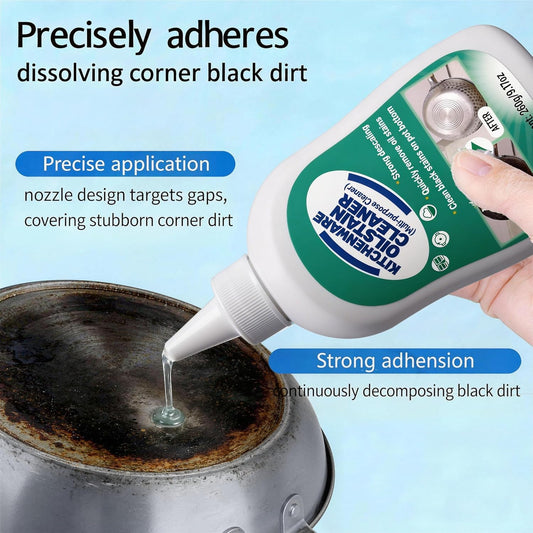 Kitchenware Oil Stain Cleaner, Multi-purpose Kitchen Cleaner, Pot Bottom Black Stain Cleaner, Pan Bottom Cleaning Paste,Powerful Kitchenware Cleaner, Oil Stain Remover (260, Grams)
