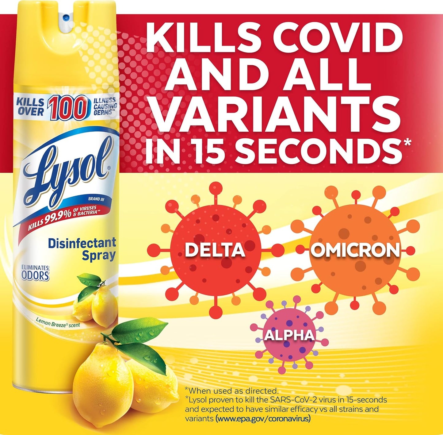 Lysol Disinfectant Spray, Household Essential Cleaning Supplies, Multi-Purpose Room Spray, Antibacterial Sanitizer Spray, Upholstery Deodorizer, Home and Bathroom, Crisp Linen,19 Fl Oz