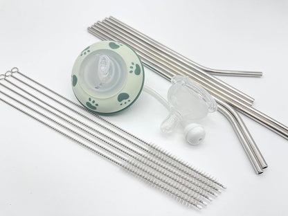 20PCS Straw Cleaner Brush kit, Straw Brush of 8mm-10.6 inch for Water Bottle Sippy Cup with Straw, Glass Straw,Piper Cleaning, Tubes Cleaning Like Filter and Sink Drain Hair Remover