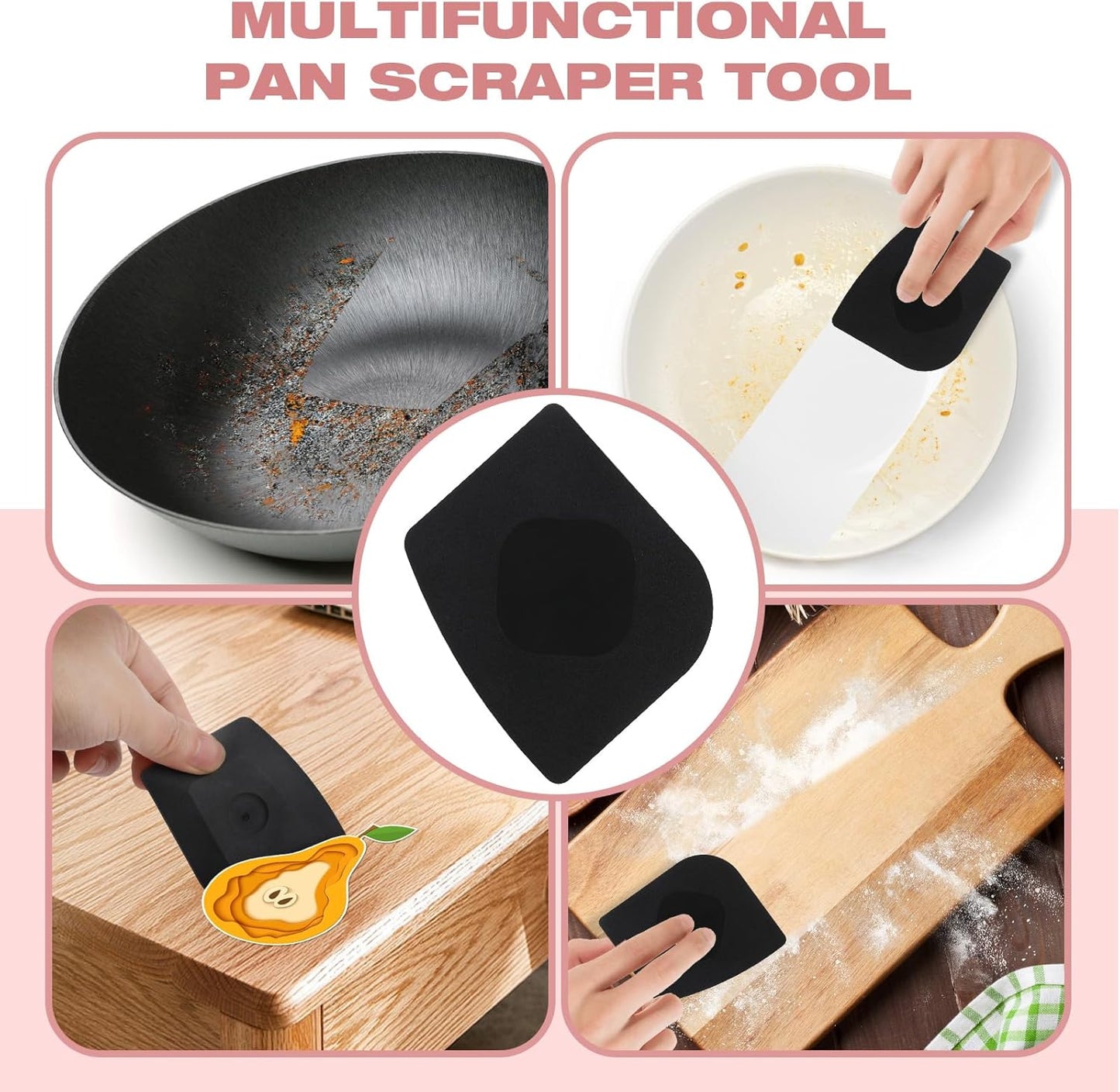 Cast Iron Scrubber | Dish Scrub Brush | 316 Cast Iron Cleaner Chainmail Scrubber for Pan Skillet Cleaner - Dish Scouring Pad Dishwasher Safe Cleaning Kit, Blue