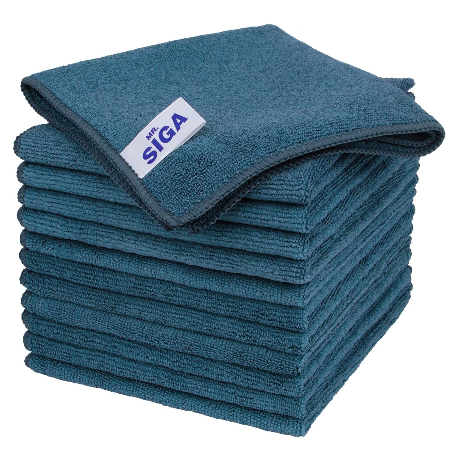 MR.SIGA Microfiber Cleaning Cloth,Pack of 12,Size:12.6" x 12.6"