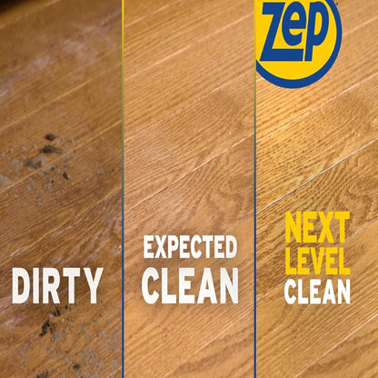 Zep Hardwood and Laminate Floor Cleaner - 32 Oz (Case of 4) - ZUHLF324 - Cleans Spots, Stains, and Scuffs while Restoring Shine on Hardwood, Laminate, Cabinet Doors, Crown Molding, and MORE