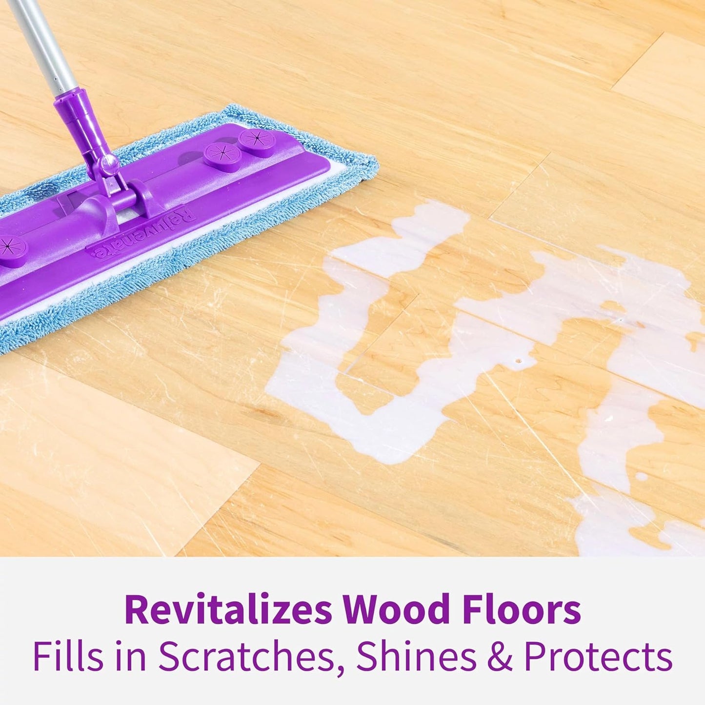 Rejuvenate Professional Wood Floor Restorer Fills Scratches, Shines And Protects Wood Flooring For A High Gloss Shine, 32 Ounces