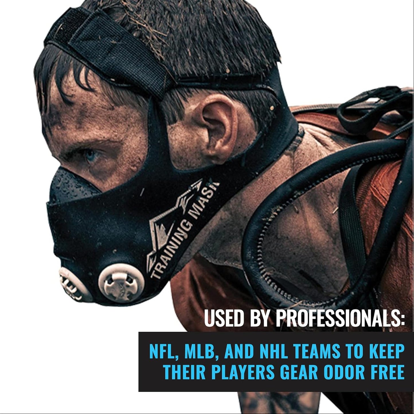 TRAININGMASK - Spray Clean Defense, Multipurpose Face Mask Spray, Mask Spray with Fresh Scent, Deodorizing Fabric Refresher Spray for Face Masks, Gears, and More, 1 fl oz