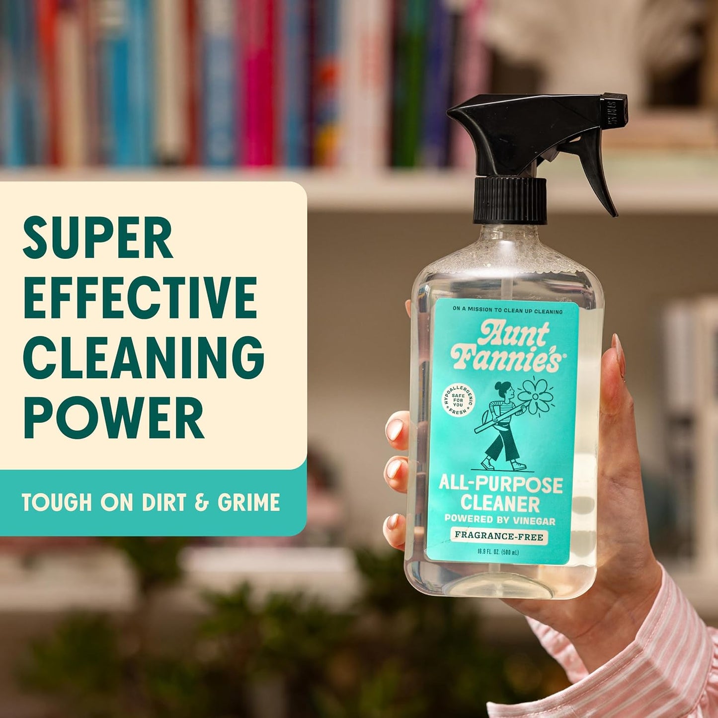 Aunt Fannie's All Purpose Household Cleaner, Multi-surface Spray, Powered by Vinegar for Kitchen, Bath, Windows and Countertops, Eucalyptus Scent (Pack of 1)