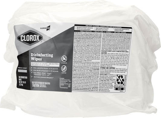 CloroxPro Clorox Disinfecting Wipes, Fresh Scent, 700 Count (Pack of 2)