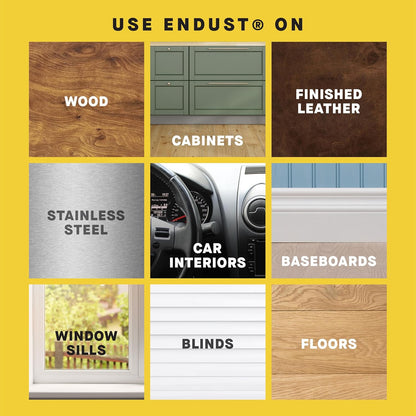Endust Lemon Zest Multi-Surface Dusting and Cleaning Spray, Lemon Zest, 6-Pack