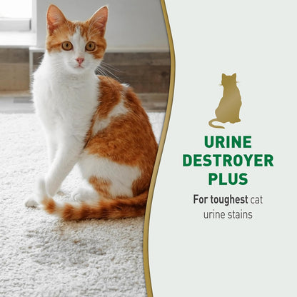 Nature's Miracle Urine Destroyer Plus for Dogs, Enzymatic Formula for Severe Dog Urine Stains, 32 oz