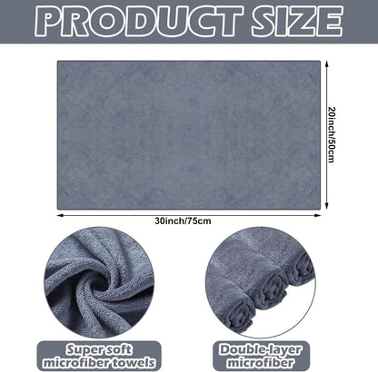 SmoothNovelty 10 Pcs Extra Large Microfiber Cloth 30" x 20" Large Floor Microfiber Towel Reusable Washable Free Lint Free Cloth Rag for Squeegee Mop Floor Window Housekeeping (Bright Color)