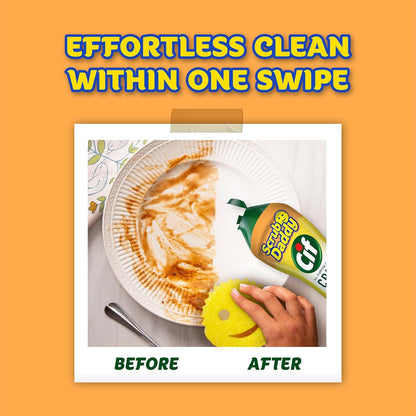 Scrub Daddy Scrub Mommy + Cif Cream All Purpose Cleaner, Original - Cleaning Supplies with Household Cleaning Cream & Non Scratch Sponge - Bathroom & Kitchen Cleaner