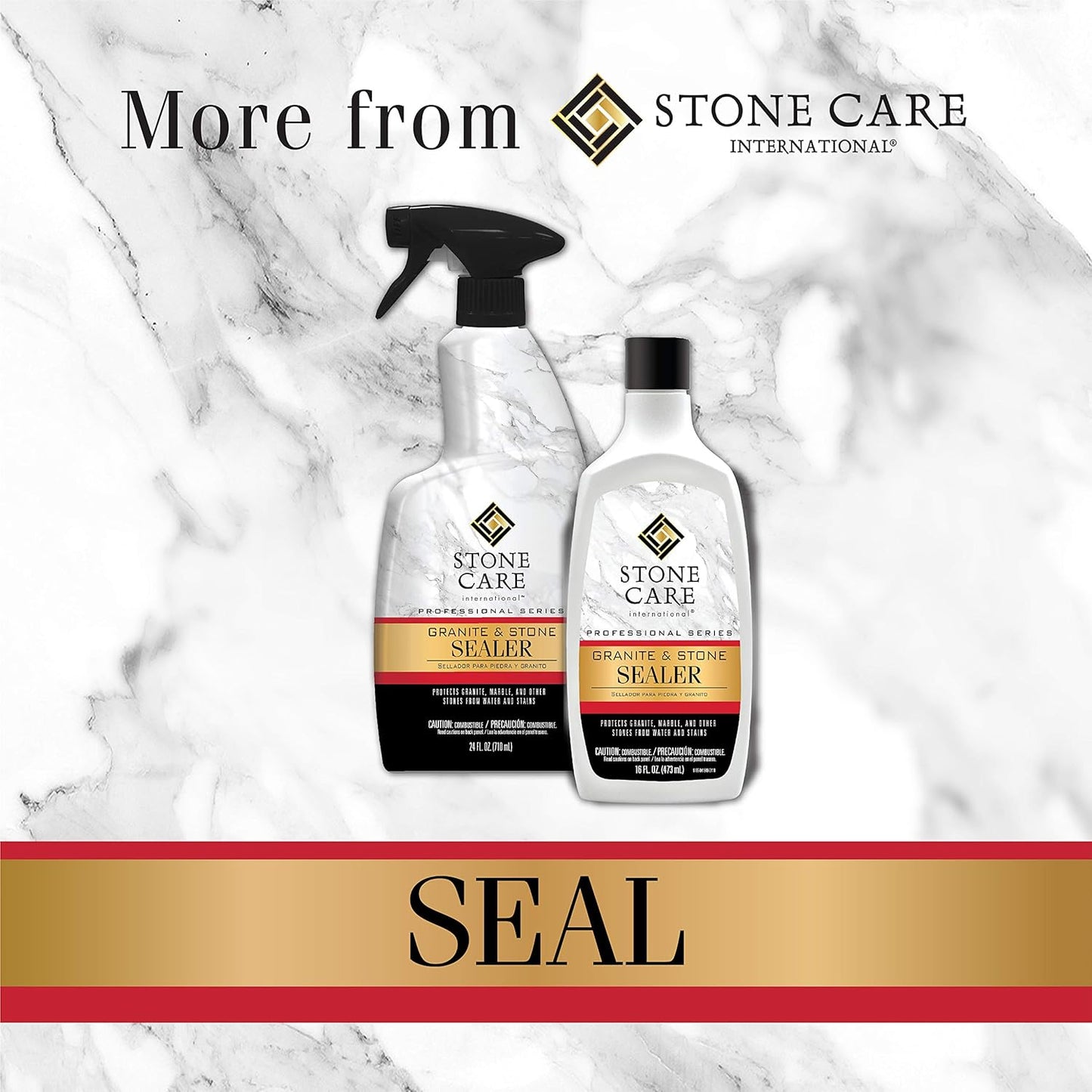 Stone Care International Granite Stone Polish - 24 Ounce - for Granite Marble Soapstone Quartz Quartzite Slate Limestone Corian Laminate Tile Countertop