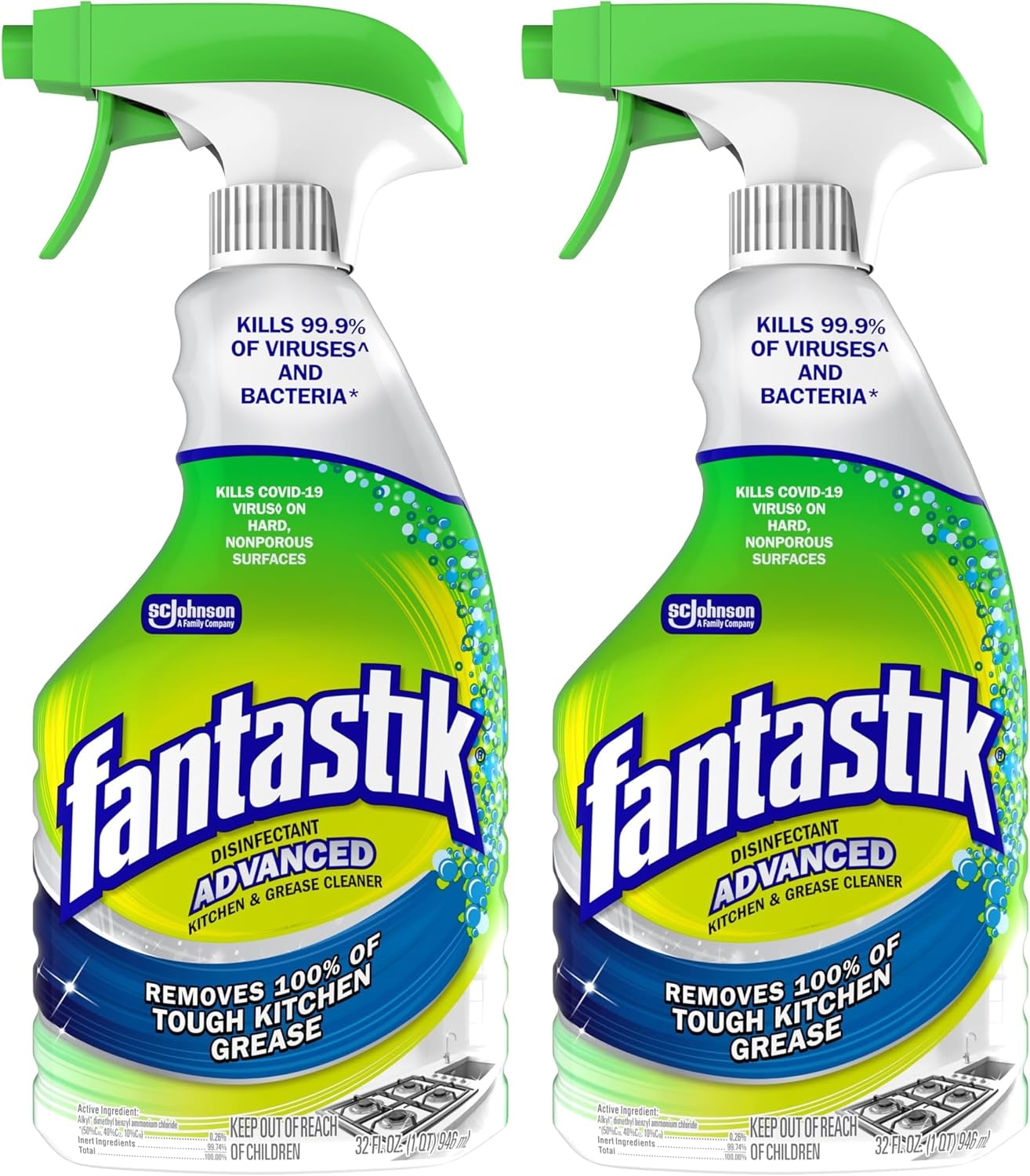 Fantastik All-Purpose Cleaner, with Bleach, 32 Fl Oz
