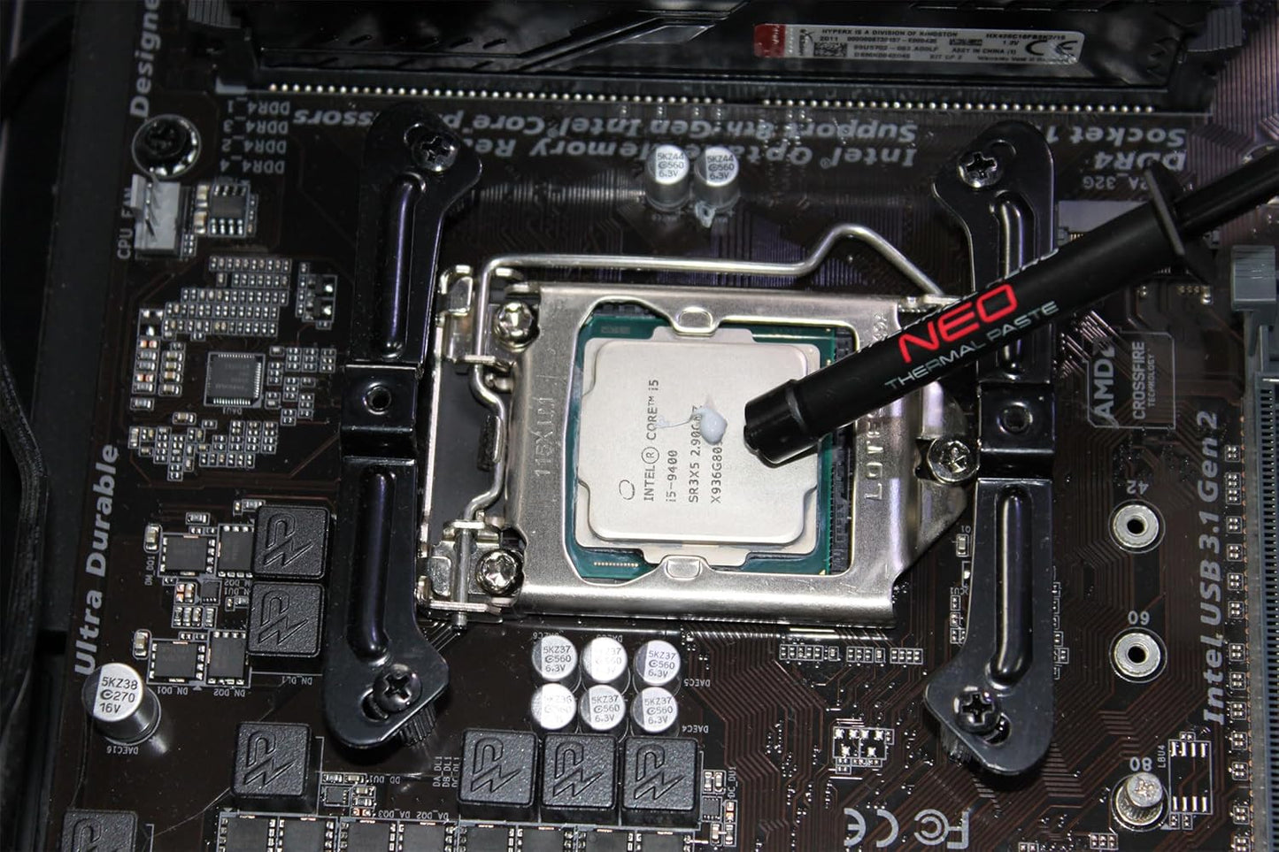 NEO (1g) Thermal Paste for Basic Applications: Suitable for All CPUs (AMD & Intel) GPUs Xbox PS4 PS5 Includes Cleaning Cloth and Spatula