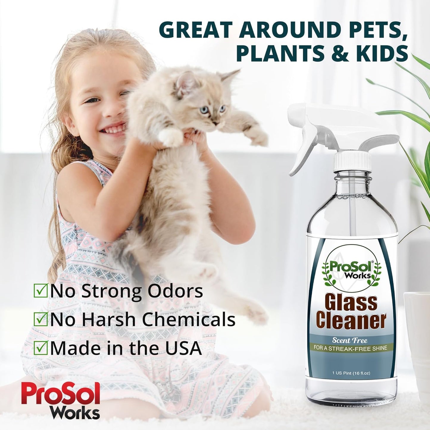 Degreaser Cleaner Heavy Duty Cleaning Spray 16 oz - Kitchen Cleaner for Stubborn Splatters, Stove Top, Grill, Drip Pans, & Oven Cleaner - Safe on All Surfaces - Fresh Scent