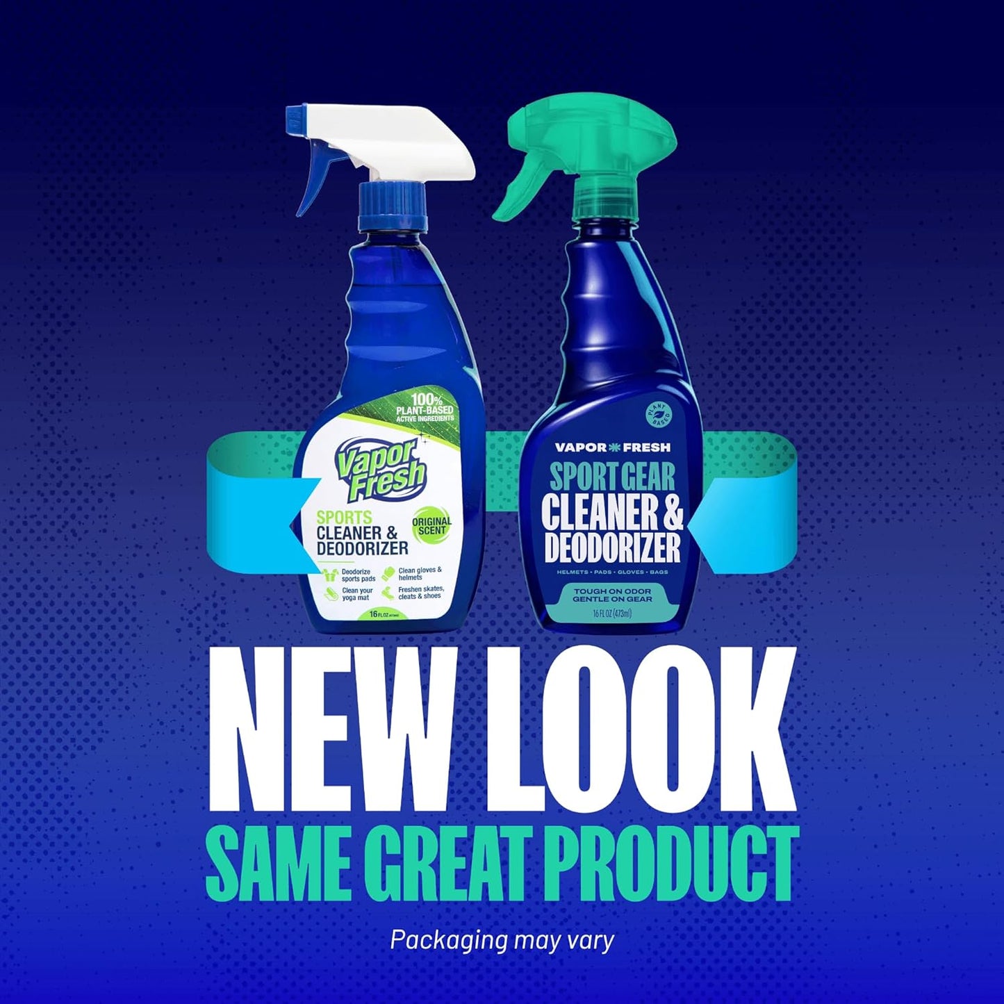 Vapor Fresh Sports Cleaner and Deodorizer - For Boxing Gloves, Sports Pads, Helmets, Gym Bags, Gym Equipment and More - Naturally Powered By Plants, 16 Fl Oz (1-Pack)