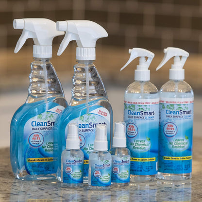 CleanSmart Daily Surface Spray Disinfectant, Kills 99.9% of Viruses, Bacteria, Mold & Fungus, 16 oz Bottle (Pack of 3)