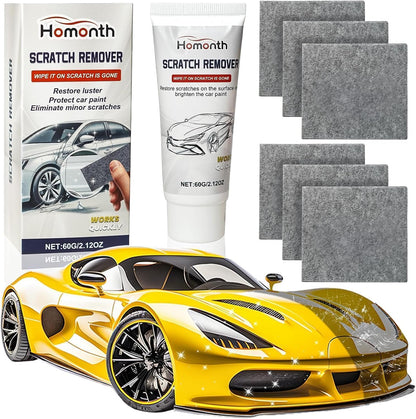 Car Scratch Removal Wax - 2026 Upgrade Scratch Remover for Vehicles, Magic Wipes Cleaning Cloth Car Scratch Repair Paste, Scuff Repair Polishing Wax Kit for Deep Scratch Repair
