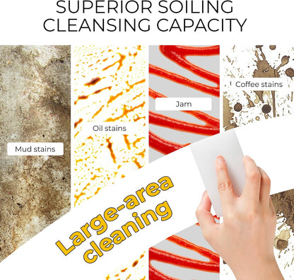(100 Pack 3.9"x2.3"x0.8") Melamine Sponges Magic Cleaning Sponges in Bulk Eraser Sponges for Kitchen Bathroom Cleaning Supplies for Stains and Dirt