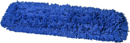 Commercial Dust Mop Replacement Head – 36 x 5 in. Cotton Nylon Reusable Mop Head – Industrial Dust Mop Refill for Floor Cleaning & Janitorial Supplies, Red