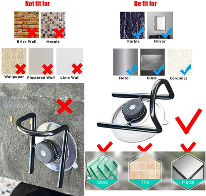 Soap Dispensing Palm Brush Holder Traceless Suction Cup Dish Brush Holder for Kitchen Brush Dish Brush with Soap Dispenser Pot (Open Type)