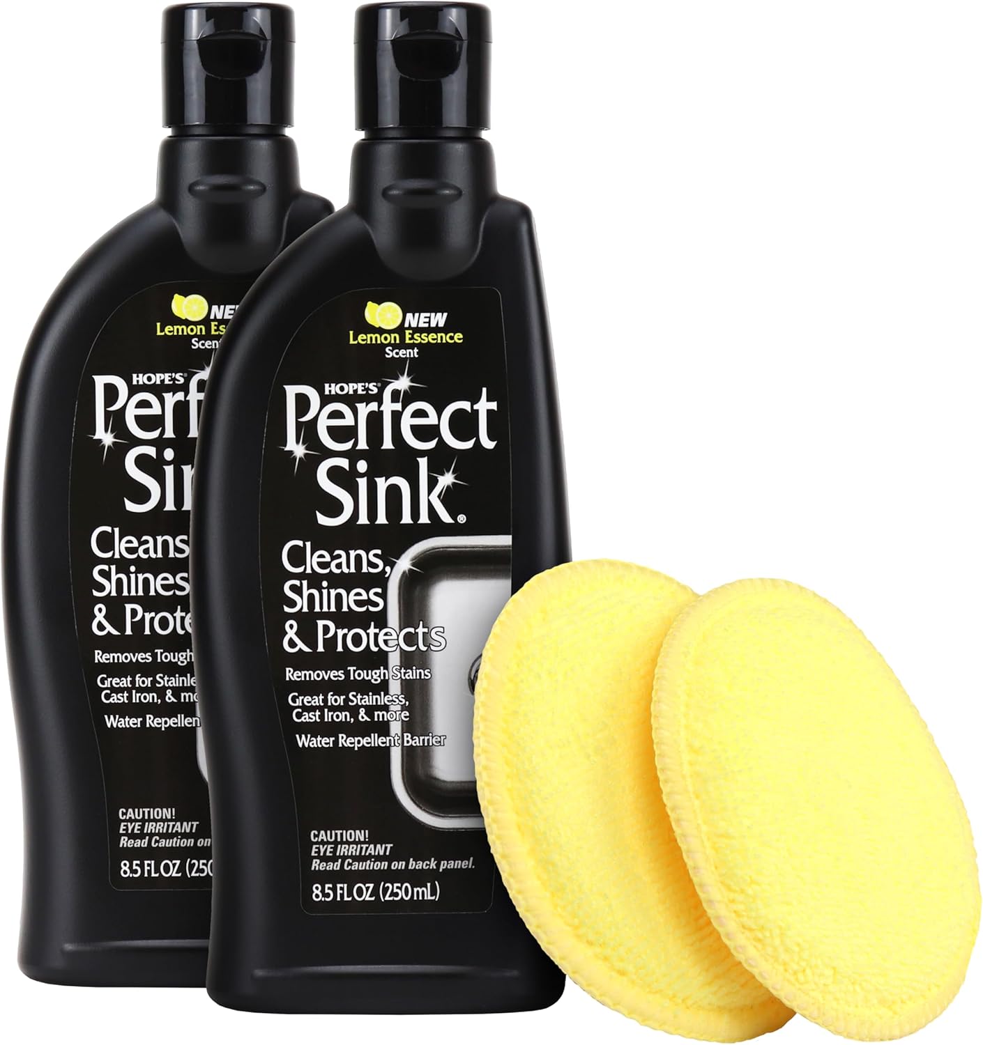 HOPE'S Perfect Sink Cleaner and Polish, Restorative, Removes Stains, Cast Iron, Corian, Composite, Acrylic, 8.5 Fl Oz