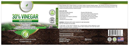 Natural Elements 30% Vinegar | (4) 1 Gallon Pack | Home and Garden Vinegar