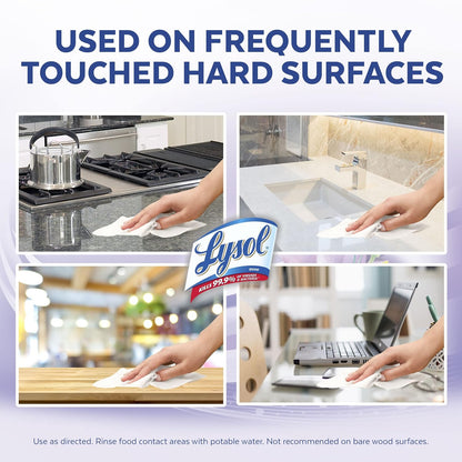 Lysol Disinfectant Wipes, Dorm Room Essentials, Multi-Surface Antibacterial Cleaning Wipes, For Disinfecting and Cleaning, Crisp Linen, 80 Count