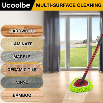 Spin Mop Scrub Brush for O-Cedar EasyWring 1 Tank System, Scrubber Brush Replacement Head with Stiff Bristle, Great for Bathroom, Kitchen, Pool, Glass and Tile Walls, No Include Mop Handle and Base