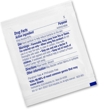 Purell Hand Sanitizing Wipes, Alcohol Formula, Fragrance Free, 300 Count Individually Wrapped Hand Wipes - 9020-06-EC